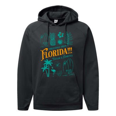 Tortured Poets Greetings From Florida Ttpd Performance Fleece Hoodie