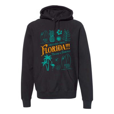 Tortured Poets Greetings From Florida Ttpd Premium Hoodie