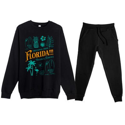 Tortured Poets Greetings From Florida Ttpd Premium Crewneck Sweatsuit Set