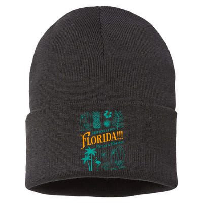 Tortured Poets Greetings From Florida Ttpd Sustainable Knit Beanie