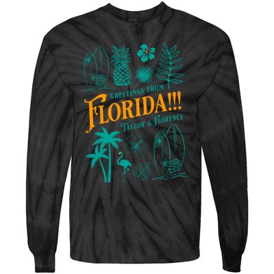 Tortured Poets Greetings From Florida Ttpd Tie-Dye Long Sleeve Shirt