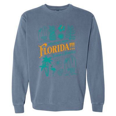 Tortured Poets Greetings From Florida Ttpd Garment-Dyed Sweatshirt