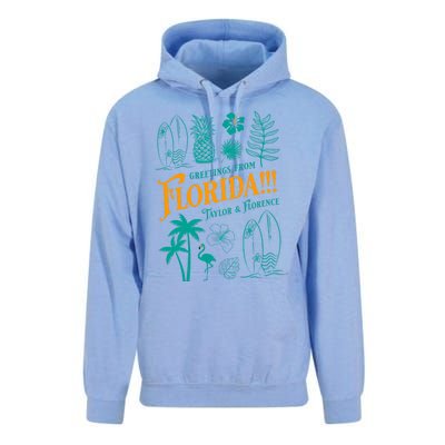 Tortured Poets Greetings From Florida Ttpd Unisex Surf Hoodie