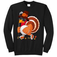 Turkey Playing Golf Thanksgiving Turkey Golf Sweatshirt