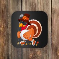 Turkey Playing Golf Thanksgiving Turkey Golf Coaster