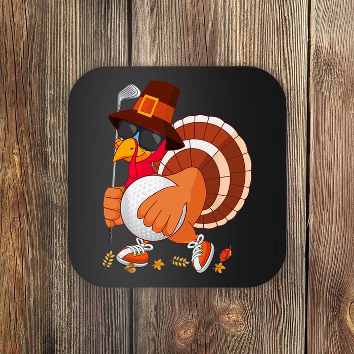 Turkey Playing Golf Thanksgiving Turkey Golf Coaster