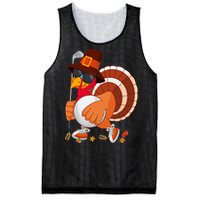 Turkey Playing Golf Thanksgiving Turkey Golf Mesh Reversible Basketball Jersey Tank