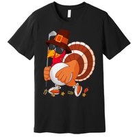 Turkey Playing Golf Thanksgiving Turkey Golf Premium T-Shirt