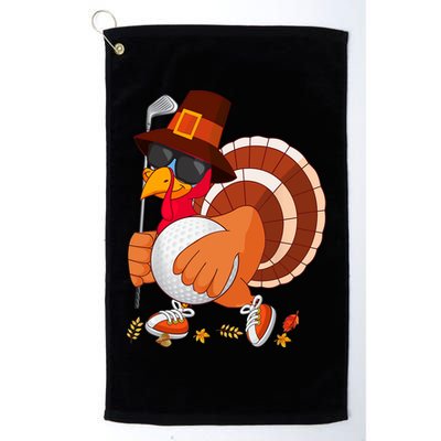 Turkey Playing Golf Thanksgiving Turkey Golf Golf Towel