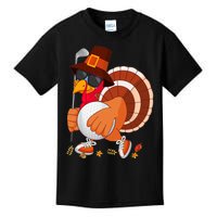 Turkey Playing Golf Thanksgiving Turkey Golf Kids T-Shirt