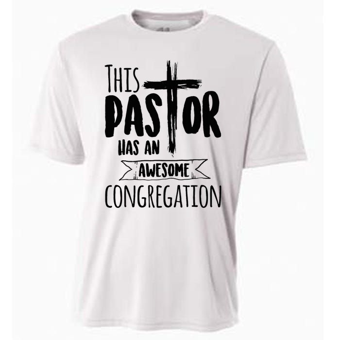 This Pastor Has An Awesome Congregation Priest Gift Cooling Performance Crew T-Shirt