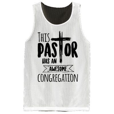 This Pastor Has An Awesome Congregation Priest Gift Mesh Reversible Basketball Jersey Tank