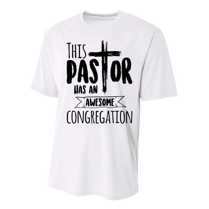 This Pastor Has An Awesome Congregation Priest Gift Performance Sprint T-Shirt