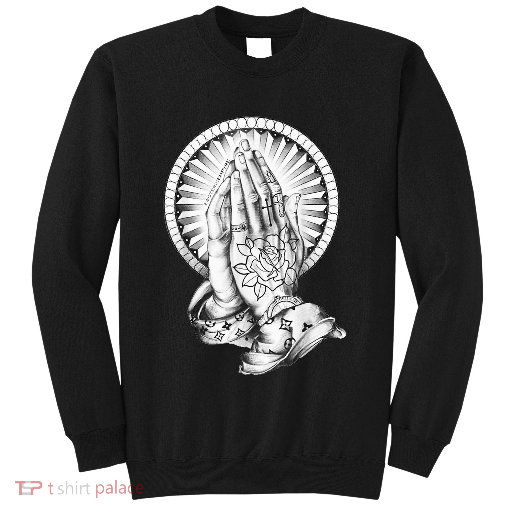 Tattoo Praying Hands Sweatshirt