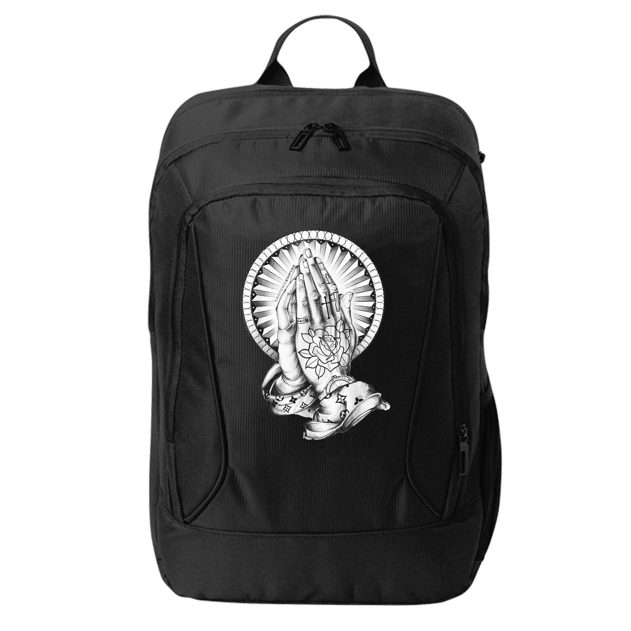 Tattoo Praying Hands City Backpack