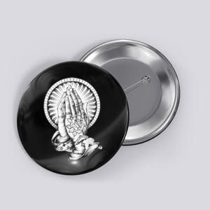 Tattoo Praying Hands Button