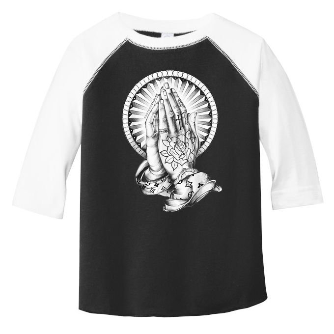 Tattoo Praying Hands Toddler Fine Jersey T-Shirt