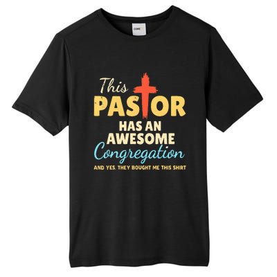 This Pastor Has An Awesome Congregation Preacher Tall Fusion ChromaSoft Performance T-Shirt