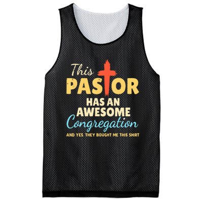 This Pastor Has An Awesome Congregation Preacher Mesh Reversible Basketball Jersey Tank