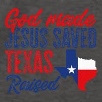 Texas Pride Home God Made Jesus Saved Texas Raised Vector Backpack