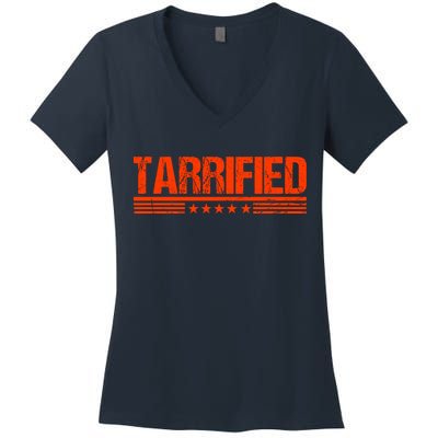 Tarrified Political Humor Women's V-Neck T-Shirt