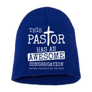 This Pastor Has An Awesome Congregation Jesus Short Acrylic Beanie