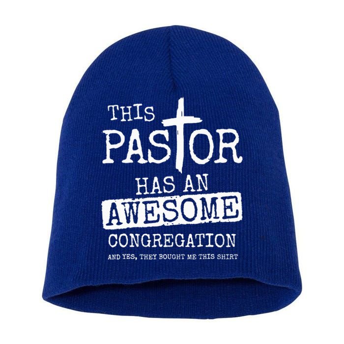 This Pastor Has An Awesome Congregation Jesus Short Acrylic Beanie