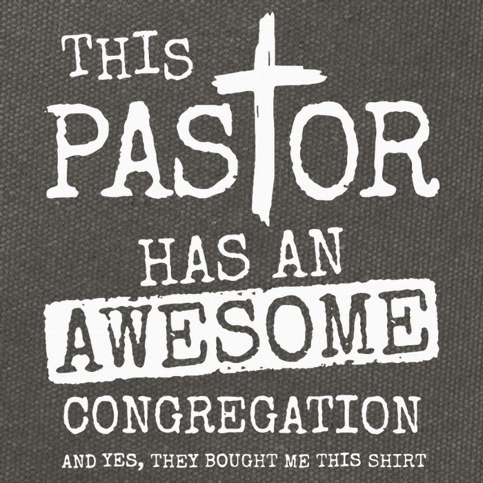 This Pastor Has An Awesome Congregation Jesus Cotton Canvas Backpack