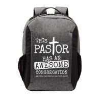 This Pastor Has An Awesome Congregation Jesus Vector Backpack