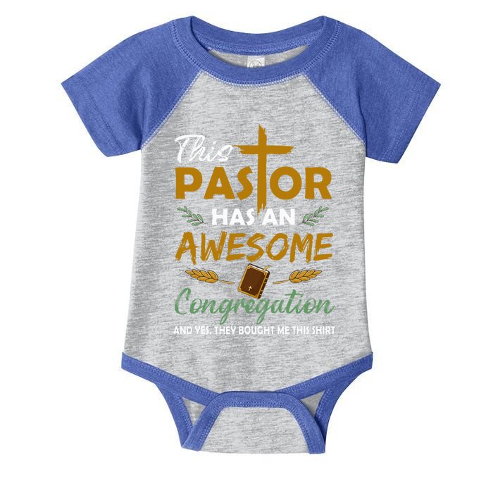 This Pastor Has An Awesome Congregation Preacher Religion Infant Baby Jersey Bodysuit