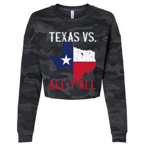 Texas Pride Home State Texas Vs. All YAll Cropped Pullover Crew