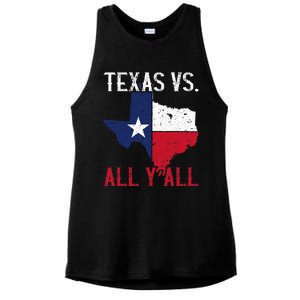 Texas Pride Home State Texas Vs. All YAll Ladies PosiCharge Tri-Blend Wicking Tank