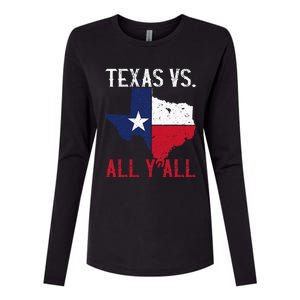 Texas Pride Home State Texas Vs. All YAll Womens Cotton Relaxed Long Sleeve T-Shirt