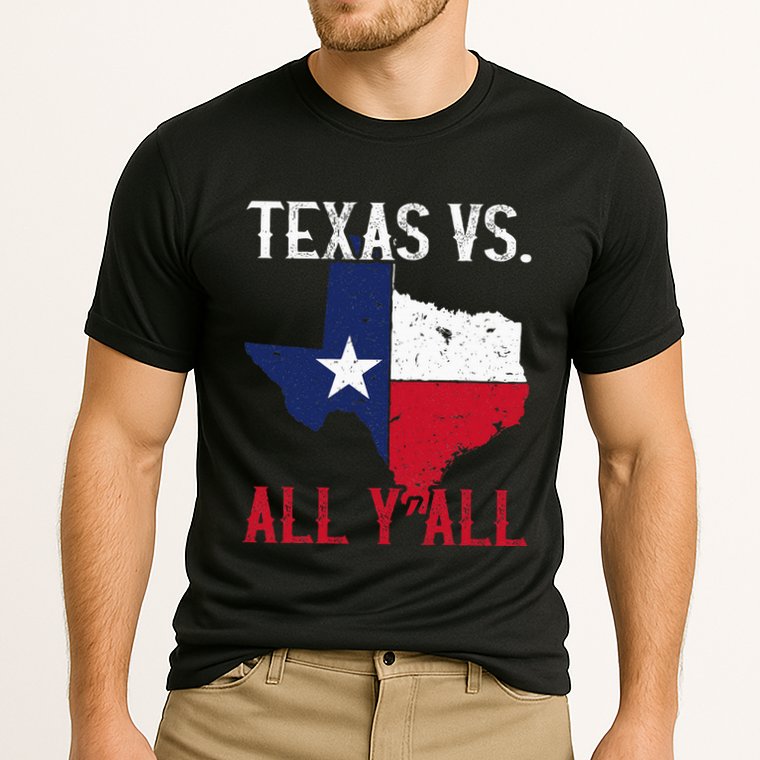 Texas Pride Home State Texas Vs. All YAll Performance Shirt
