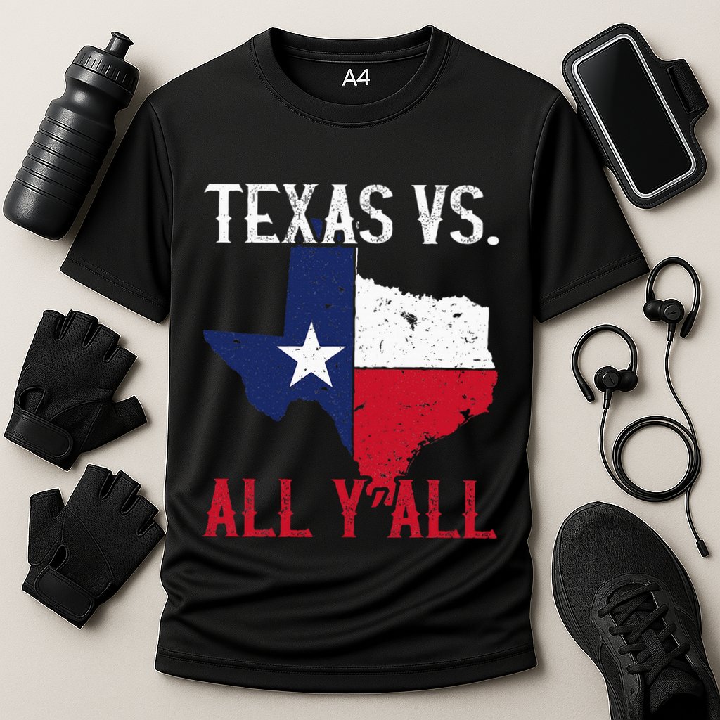 Texas Pride Home State Texas Vs. All YAll Performance Shirt