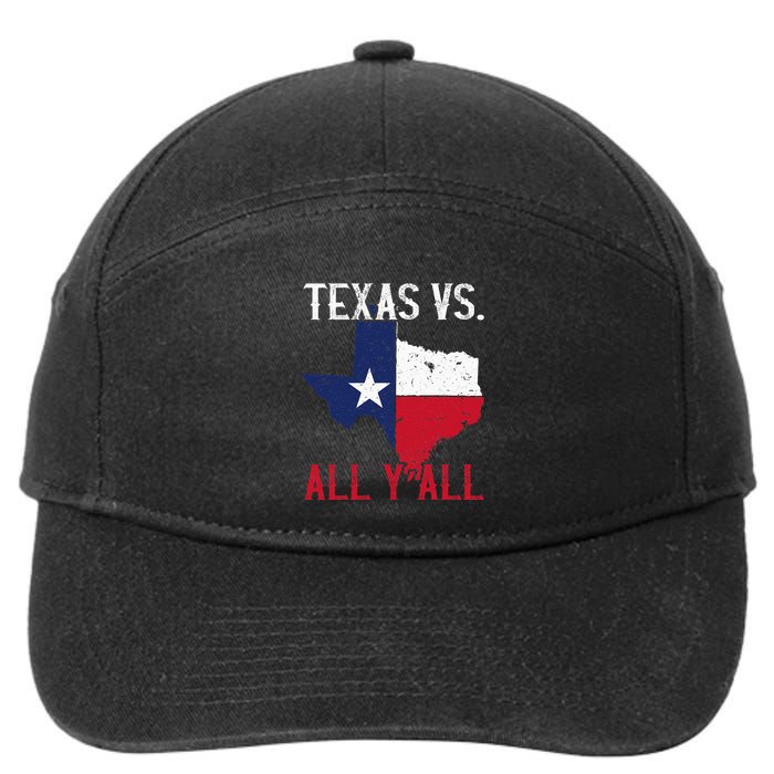 Texas Pride Home State Texas Vs. All YAll 7-Panel Snapback Hat