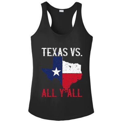 Texas Pride Home State Texas Vs. All YAll Ladies PosiCharge Competitor Racerback Tank