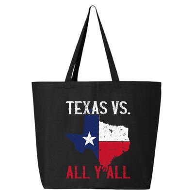 Texas Pride Home State Texas Vs. All YAll 25L Jumbo Tote