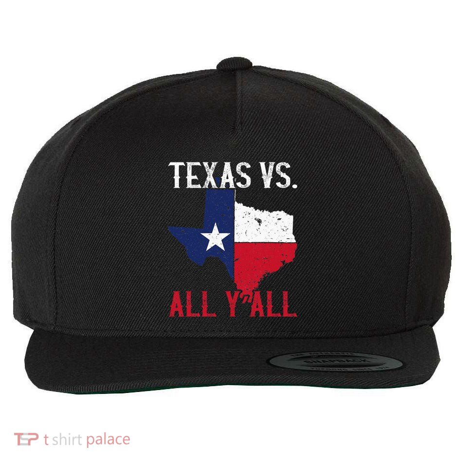 Texas Pride Home State Texas Vs. All YAll Wool Snapback Cap
