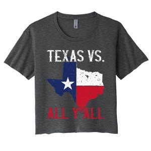 Texas Pride Home State Texas Vs. All YAll Women's Crop Top Tee