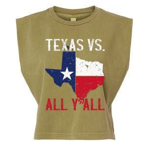 Texas Pride Home State Texas Vs. All YAll Garment-Dyed Women's Muscle Tee