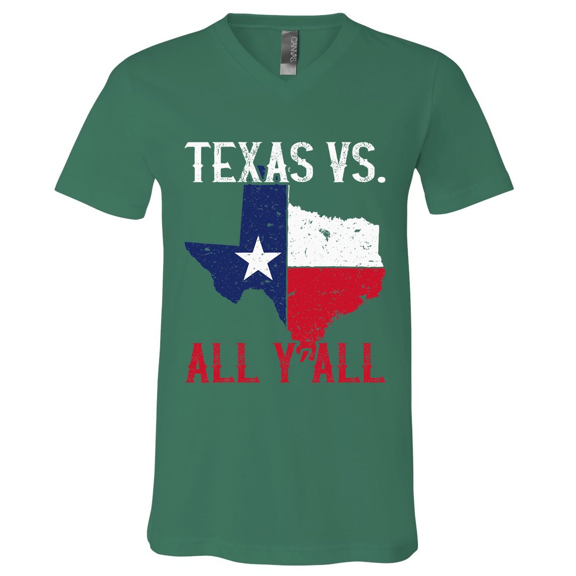 Texas Pride Home State Texas Vs. All YAll V-Neck T-Shirt