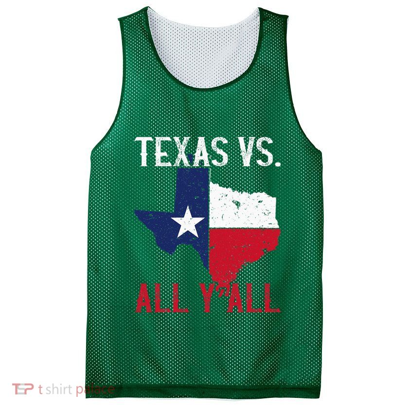 Texas Pride Home State Texas Vs. All YAll Mesh Reversible Basketball Jersey Tank