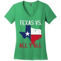 Texas Pride Home State Texas Vs. All YAll Women's V-Neck T-Shirt