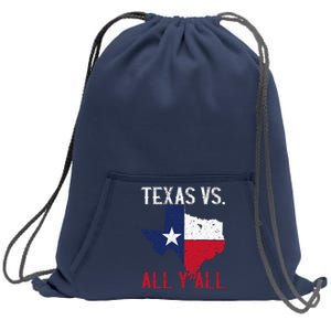 Texas Pride Home State Texas Vs. All YAll Sweatshirt Cinch Pack Bag