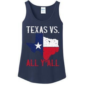 Texas Pride Home State Texas Vs. All YAll Ladies Essential Tank