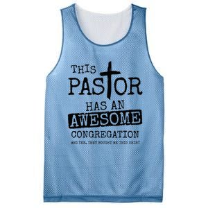 This Pastor Has An Awesome Congregation Mesh Reversible Basketball Jersey Tank