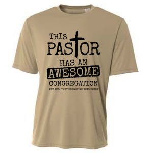 This Pastor Has An Awesome Congregation Cooling Performance Crew T-Shirt