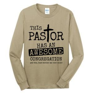 This Pastor Has An Awesome Congregation Tall Long Sleeve T-Shirt