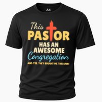 This Pastor Has An Awesome Congregation Preacher Cooling Performance Crew T-Shirt